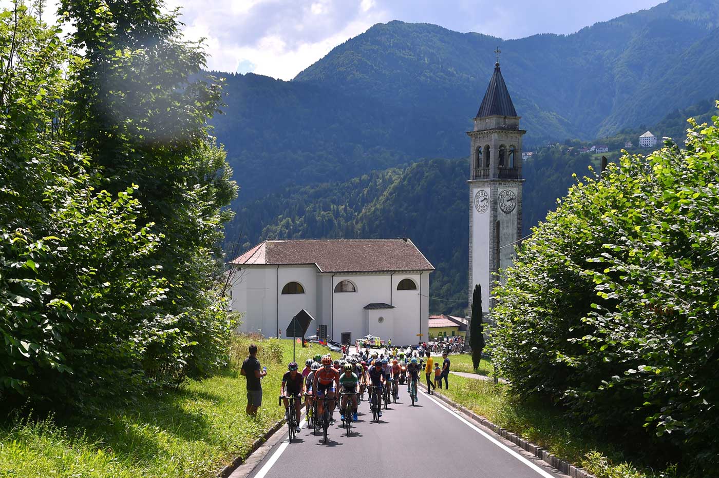 The racing debut of the Monte Zoncolan