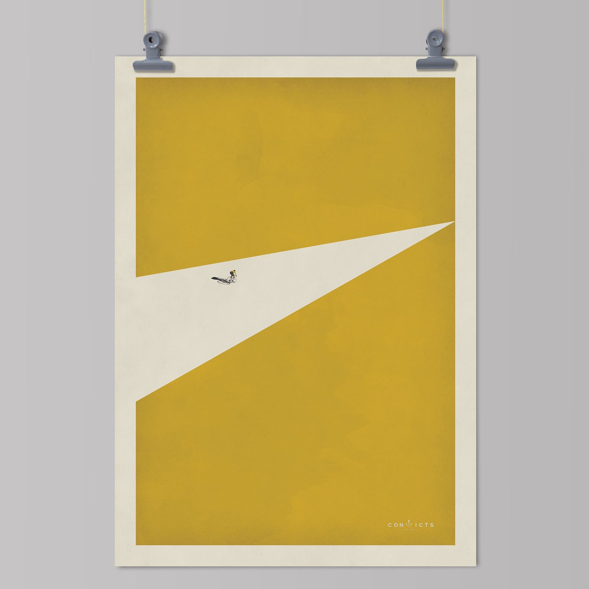 Convicts of the Peloton Art Print - Malliot Jaune Art Print The Handmade Cyclist 